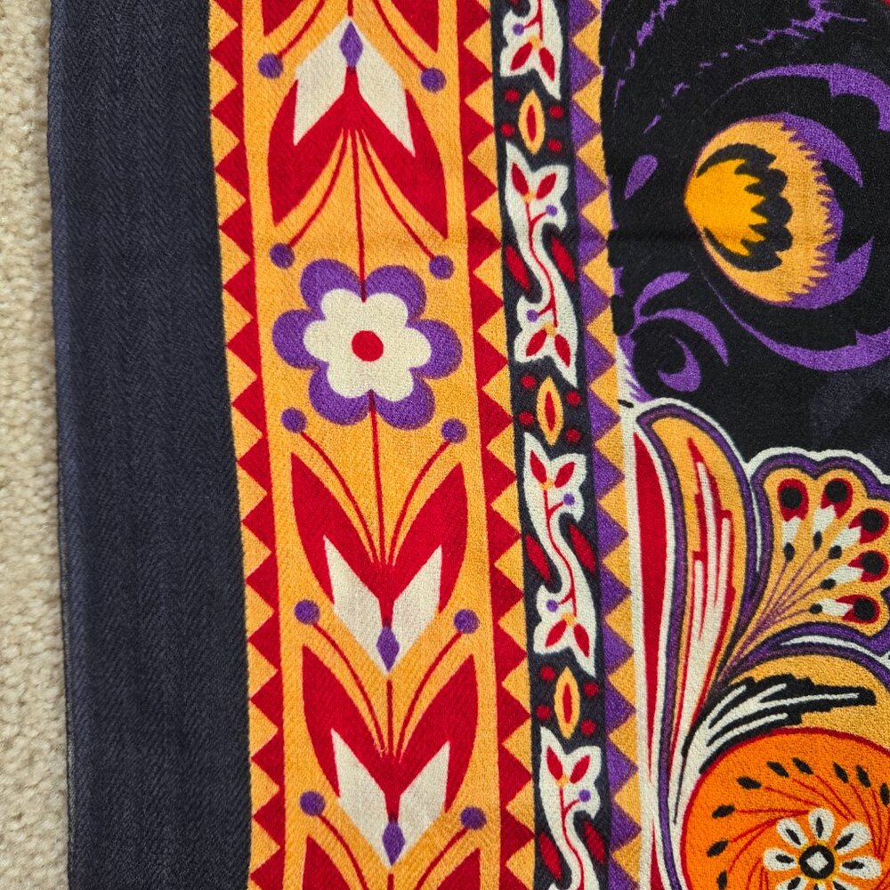 100% Wool Wrap Scarf Colorful - Picture 7 of 7